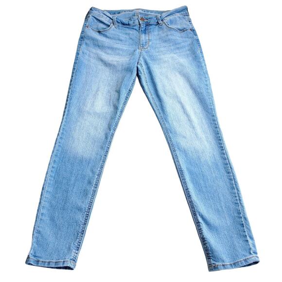 Old Navy Super Skinny Ankle Womens Jeans Junior Size 5 Stretch Light Wash - Picture 1 of 9